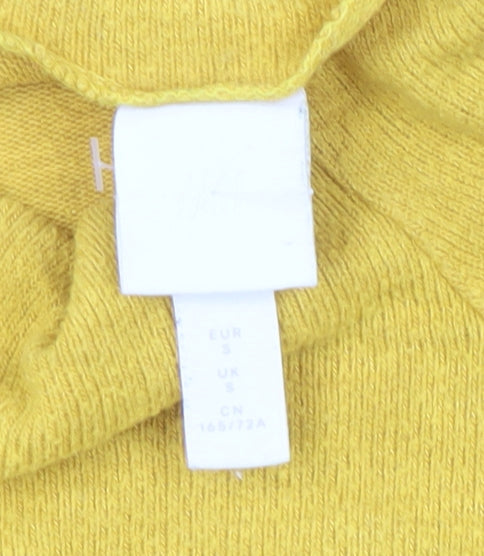 Womens UK Size S H&M Yellow Pullover Jumper