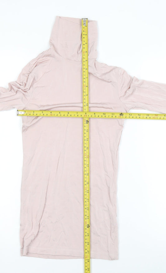 Womens UK Size 6 H&M Pink Basic T-Shirt