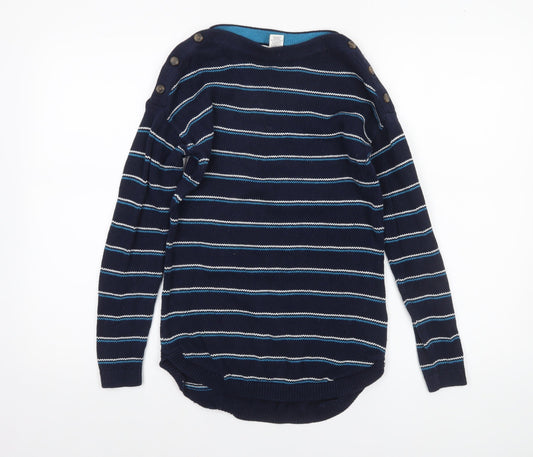 Womens UK Size XS Max Studio Blue Pullover Jumper