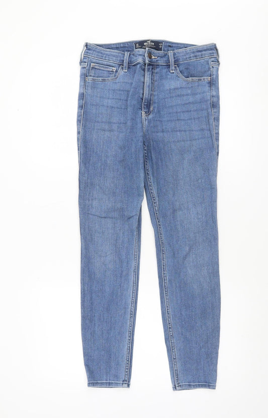 Womens UK Size 8 Hollister Slim Fit Skinny Blue Jeans