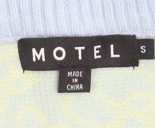 Womens UK Size S Motel Blue Vest Jumper