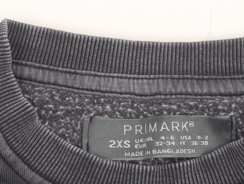 Primark Womens Black 2XS Pullover Sweatshirt The Starry Night Graphic Print