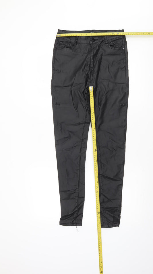 Womens UK Size L ESTEE BROWN Slim Fit Jegging Black Trousers