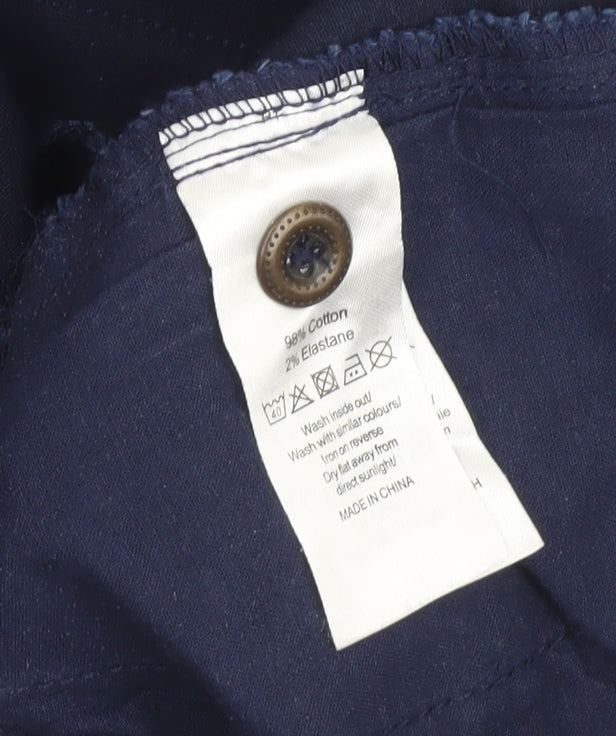 Womens UK Size 8 Love Jeans Regular Fit Chino Blue Trousers