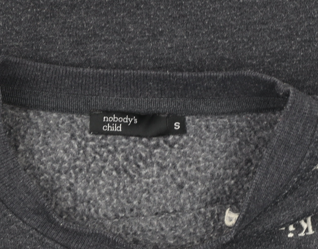 Womens UK Size S Nobody’s Child Grey Pullover Sweatshirt