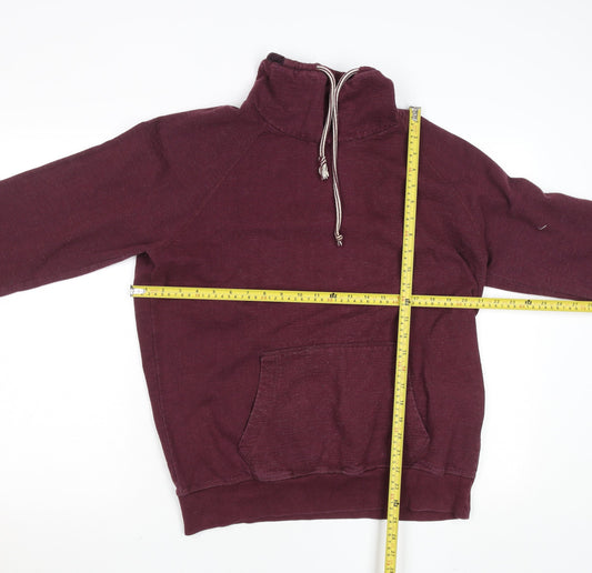 Mens UK Size M Pull & Bear Red Pullover Sweatshirt