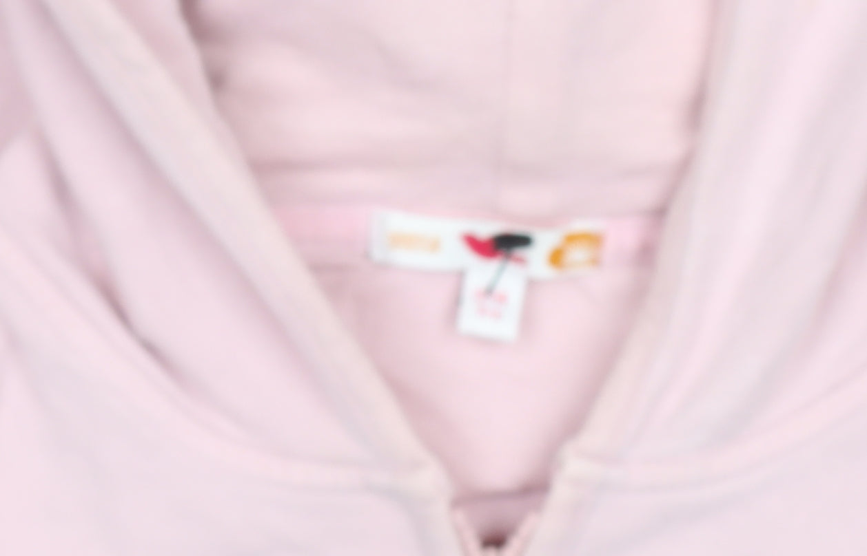 Marks and Spencer Girls Pale Pink Full Zip Hoodie 13-14 Years