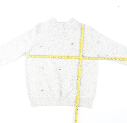 Womens UK Size 14 Marks and Spencer Grey Pullover Jumper