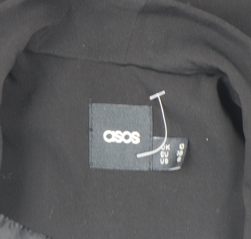 ASOS Women's Black Slim Fit Single-Breasted Blazer Size 10