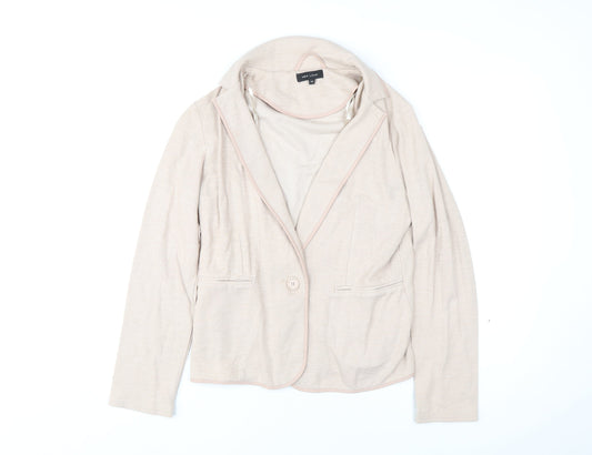 Womens UK Size 12 New Look Beige Basic Jacket