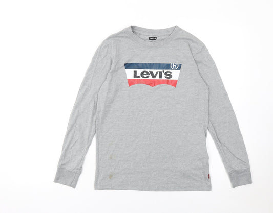 Boys UK Size 14 Years Levi's Grey Basic T-Shirt