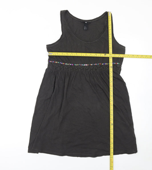 Womens UK Size 12 H&M Black Camisole Tank