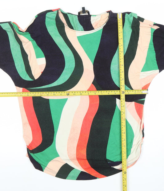 Phase Eight Women's Multicoloured Size 14 Viscose Tunic Top 3/4 Sleeve