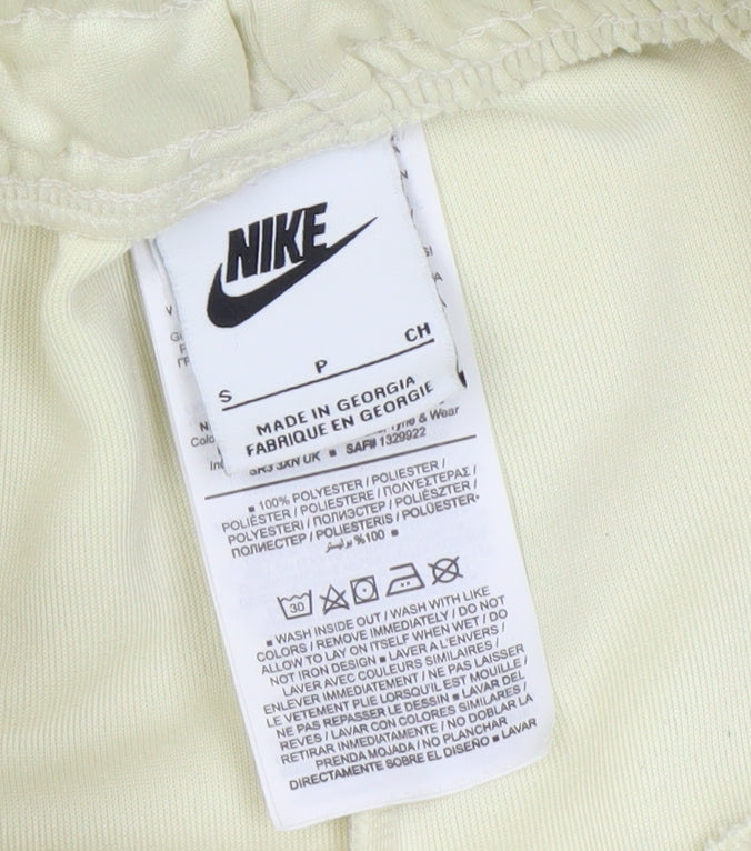 Womens UK Size S Nike Regular Fit Jogger Ivory Trousers