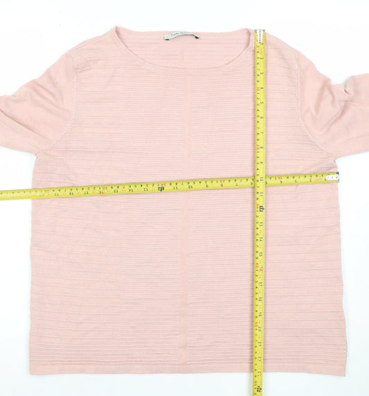 Womens UK Size 12 Betty Barclay Pink Pullover Jumper
