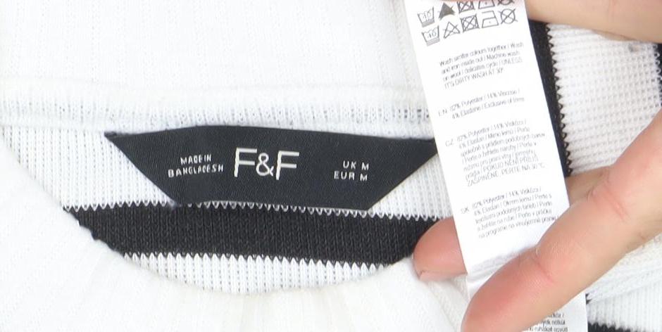 Womens UK Size M F&F White Pullover Jumper