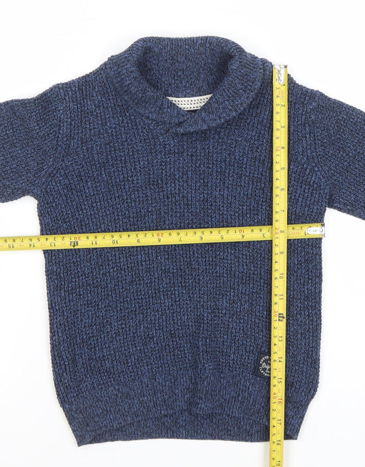 Boys UK Size 5-6 Years Tokyo Laundry Blue Pullover Jumper