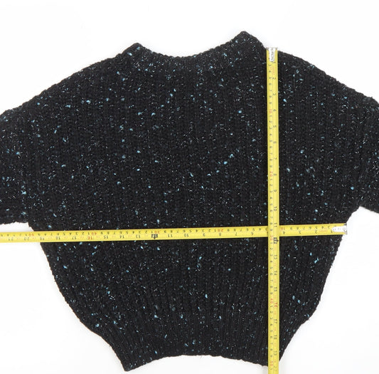Primark Women’s Black Chunky-Knit Relaxed Fit Jumper XS