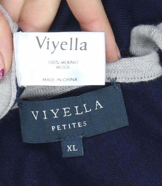 Womens UK Size XL Viyella Multicoloured Pullover Jumper