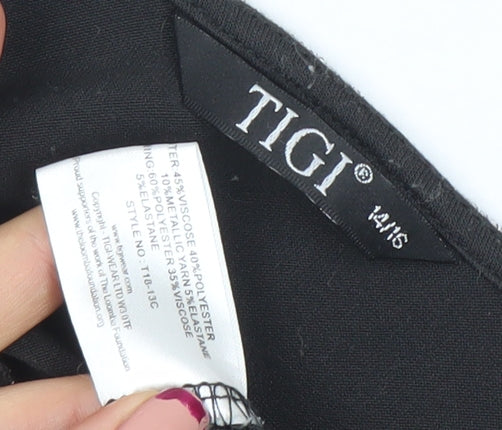 Womens UK Size 14 TIGI Grey Pullover Jumper