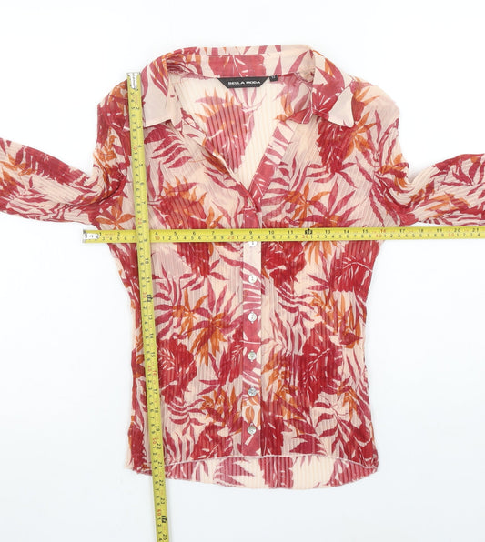Womens UK Size 12 Bella Moda Multicoloured Classic Blouse