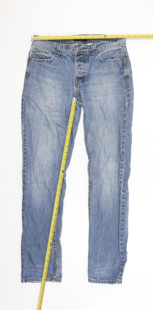 Firetrap Men’s Blue 30R Straight Fit Denim Jeans