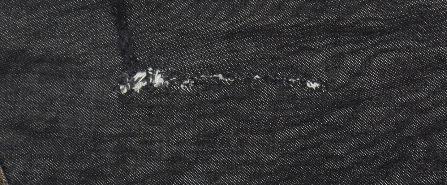 Bikers Paradise Men's Black Straight Denim Jeans W32 L34 Heavy Duty Cotton