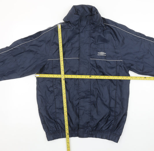 Umbro Men's Blue Small Lightweight Windbreaker Jacket