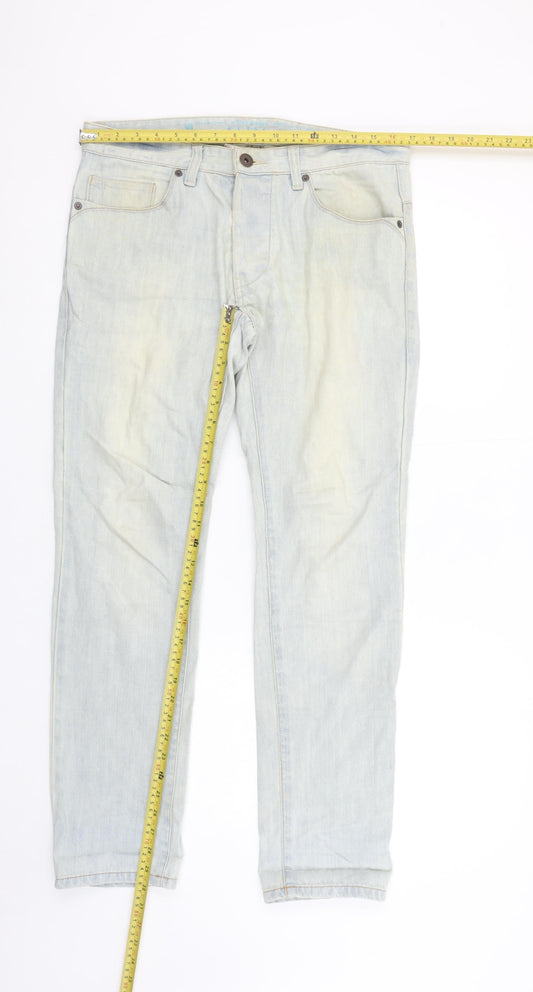 Next Men's Blue Slim Fit Jeans 30S Light Wash Denim