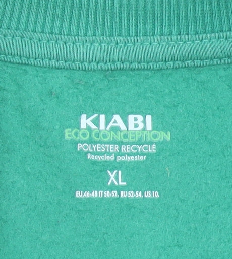 Womens UK Size XL Kiabi Green Pullover Sweatshirt