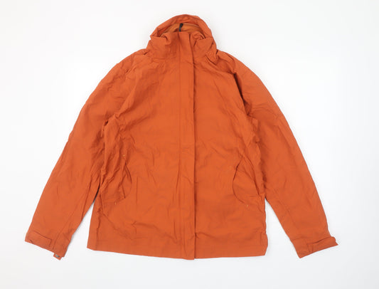 Womens UK Size 10 Quechua Orange Rain Coat