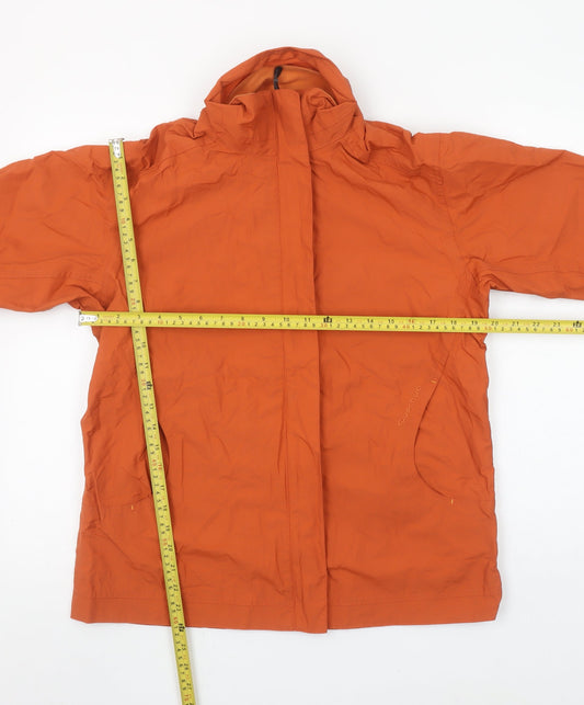 Womens UK Size 10 Quechua Orange Rain Coat