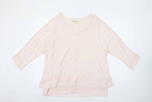 Womens UK Size 14 Phase Eight Beige Tunic Blouse
