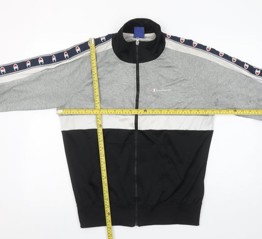Mens UK Size M Champion Multicoloured Full Zip Sweatshirt
