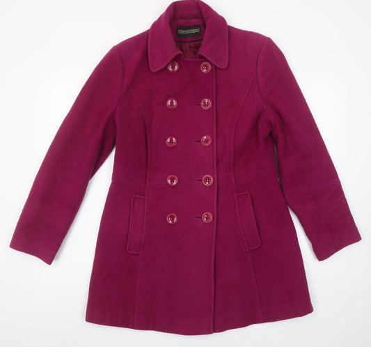 Womens UK Size 12 BHS Pink Pea Coat