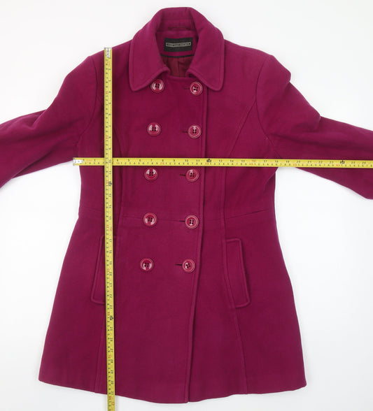 Womens UK Size 12 BHS Pink Pea Coat
