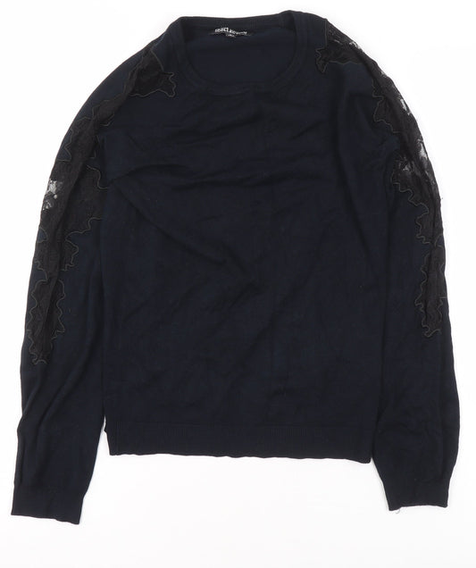 Womens UK Size 6 Debenhams Black Basic Blouse