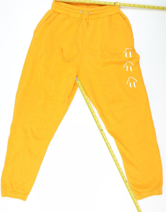 Womens UK Size M SKINNY DIP LONDON Relaxed Fit Jogger Yellow Trousers