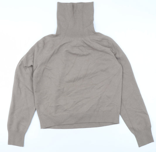Womens UK Size XS Uniqlo Beige Pullover Jumper
