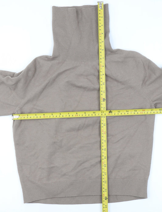 Womens UK Size XS Uniqlo Beige Pullover Jumper