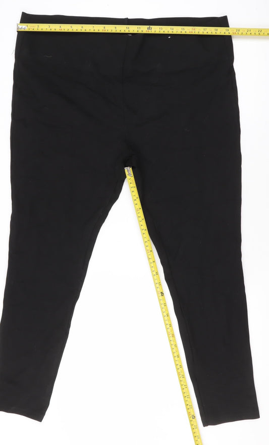 Tu Women Black Size 20 Viscose Blend Stretch Leggings