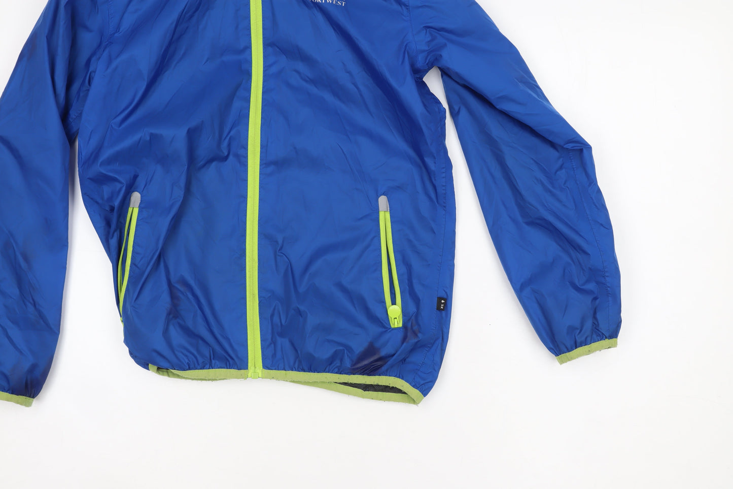 Boys UK Size 11-12 Years Portwest Blue Windbreaker Coat