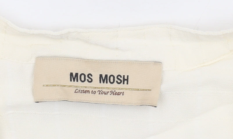 Womens UK Size S mos mosh Ivory Tunic Blouse