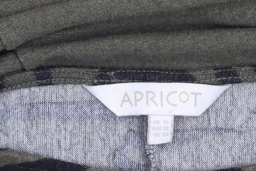 Apricot Womens Green Animal Print Relaxed Pullover Jumper Size 16