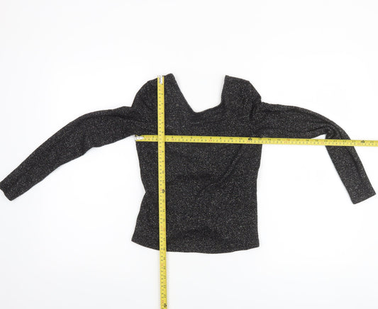 Womens UK Size XS Zara Black Pullover Jumper