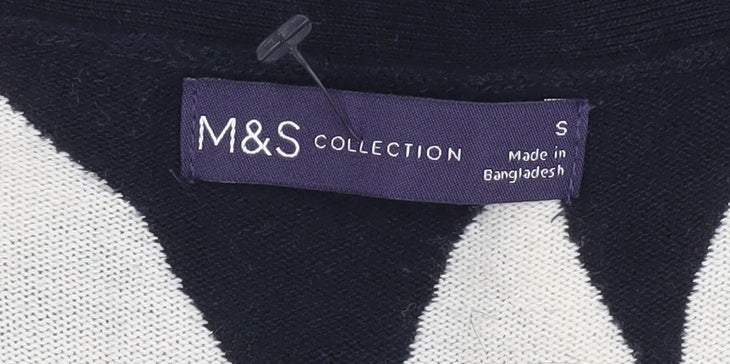 Womens UK Size S Marks and Spencer Black Cardigan Jumper