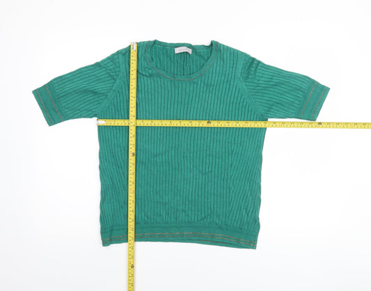 Womens UK Size 16 Marks and Spencer Green Pullover Jumper