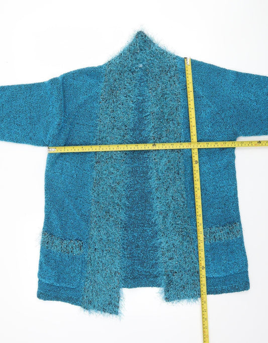 Womens UK Size M Iltex Blue Cardigan Jumper