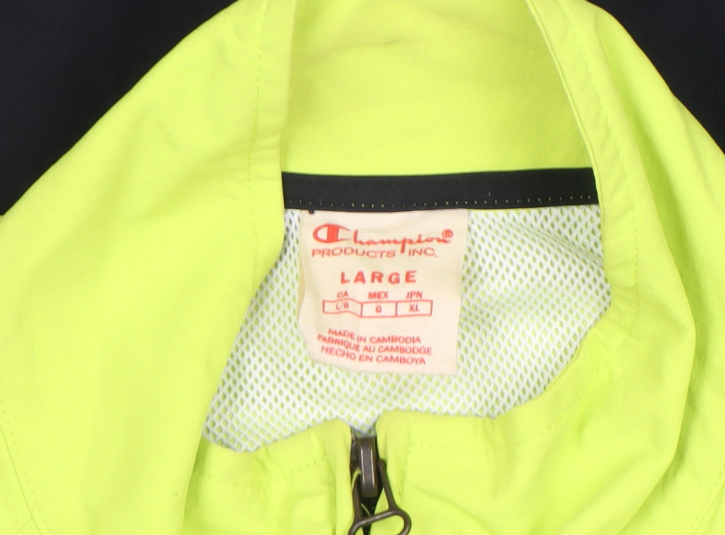 Champion Men's Multicoloured L Track Jacket Lightweight Polyester