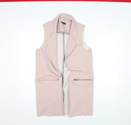 Womens UK Size 8 Topshop Pink Basic Jacket
